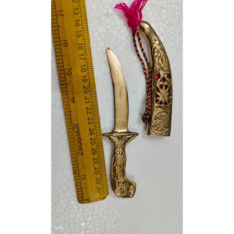 Brass Dagger Decorative Showpiece Royal Collection Katar (3493)