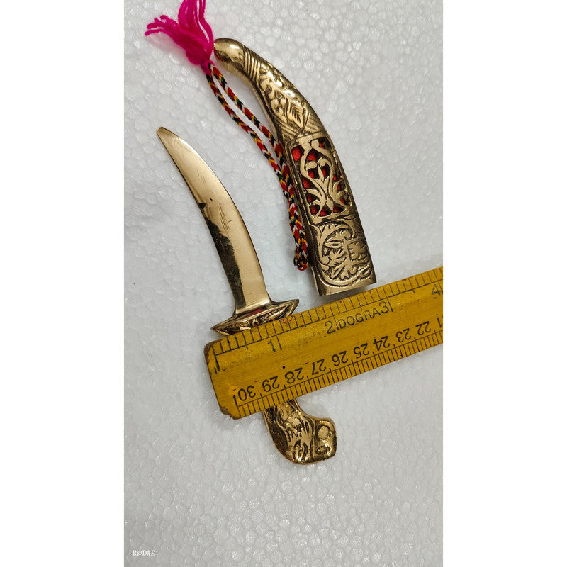 Brass Dagger Decorative Showpiece Royal Collection Katar (3493)