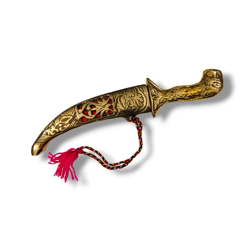 Brass Princely Small Traditional Katar For Wedding (3493)