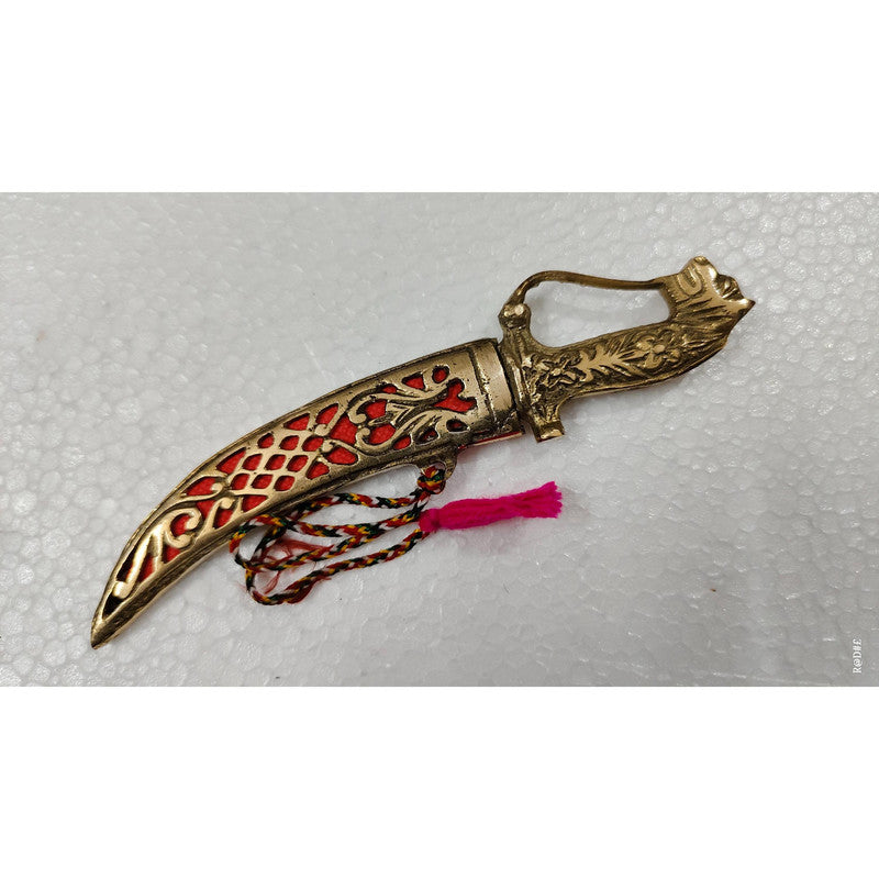 Brass Dagger Decorative Showpiece Royal Collection Katar (3494)