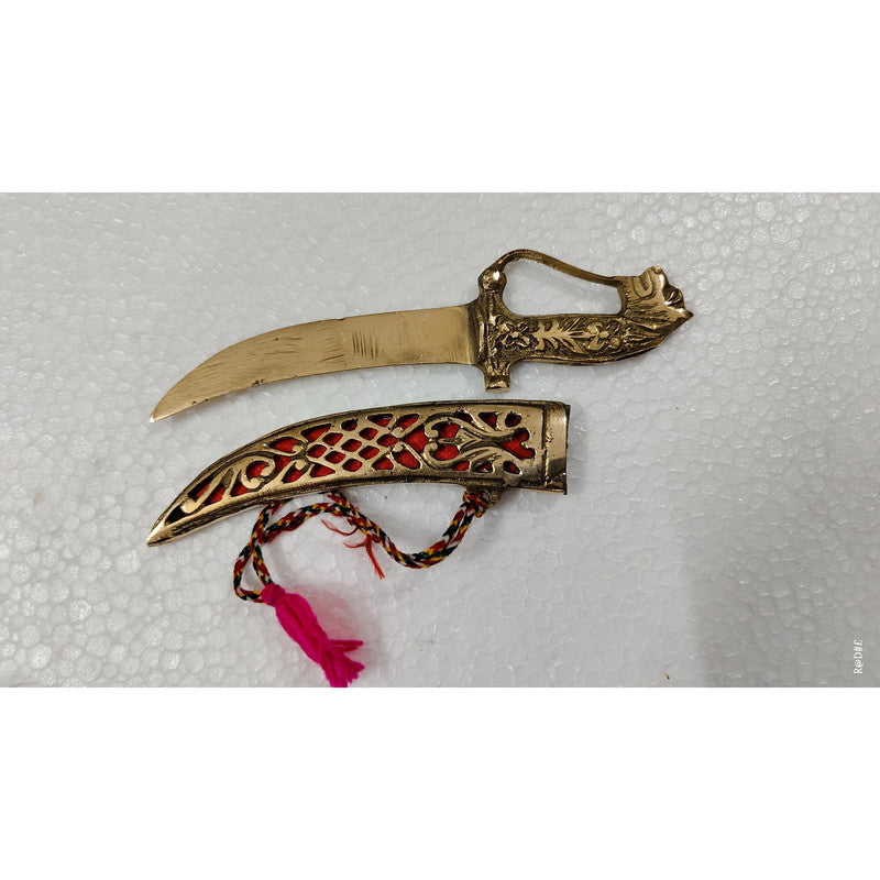 Brass Princely Small Traditional Katar For Wedding (3494)