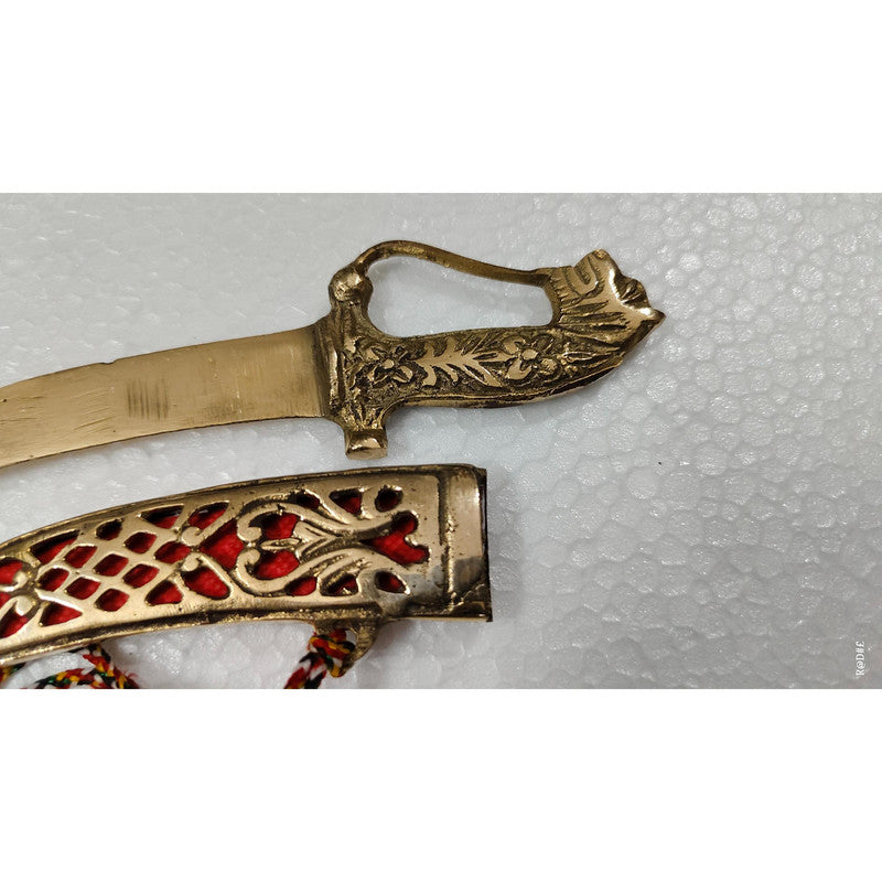 Brass Dagger Decorative Showpiece Royal Collection Katar (3494)