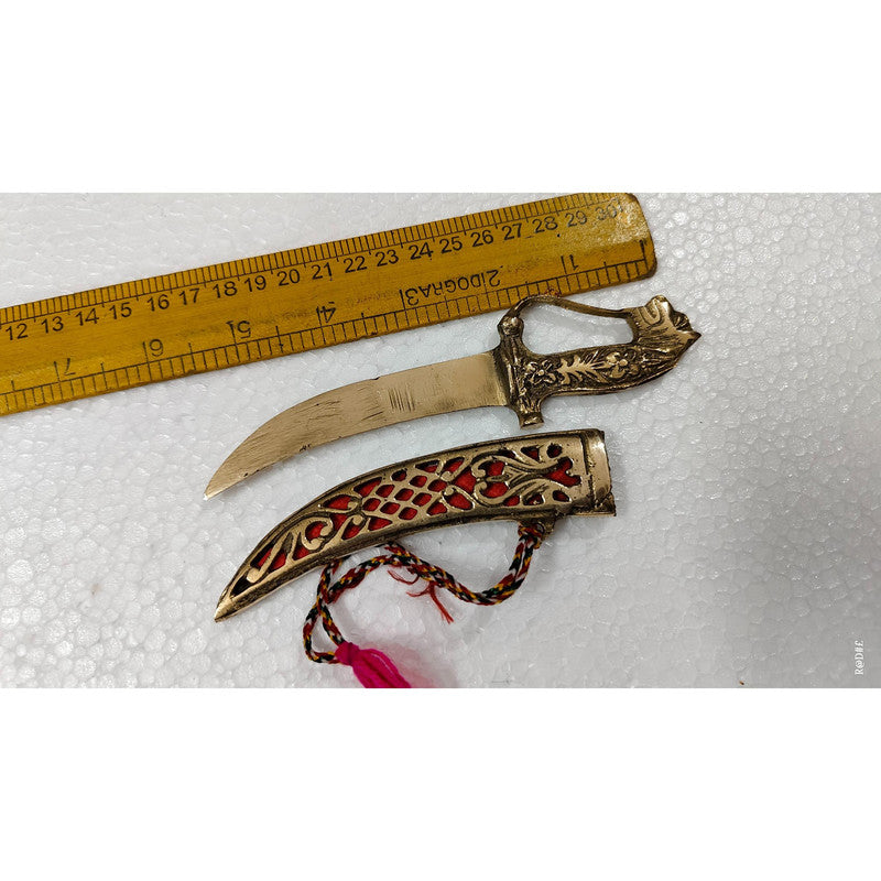 Brass Princely Small Traditional Katar For Wedding (3494)