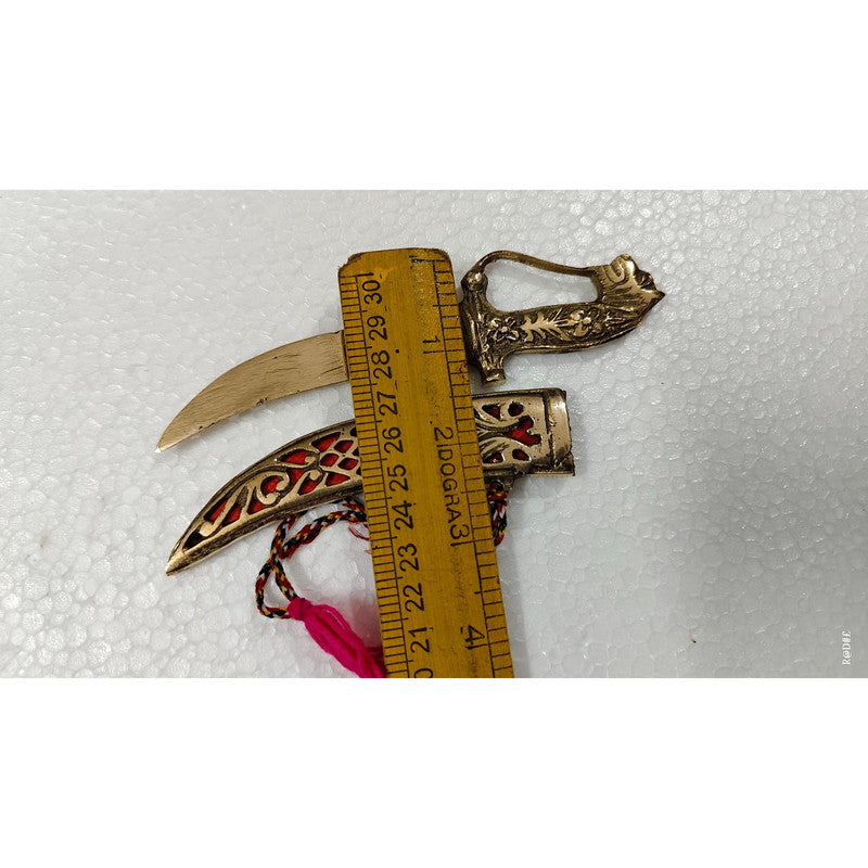 Brass Dagger Decorative Showpiece Royal Collection Katar (3494)