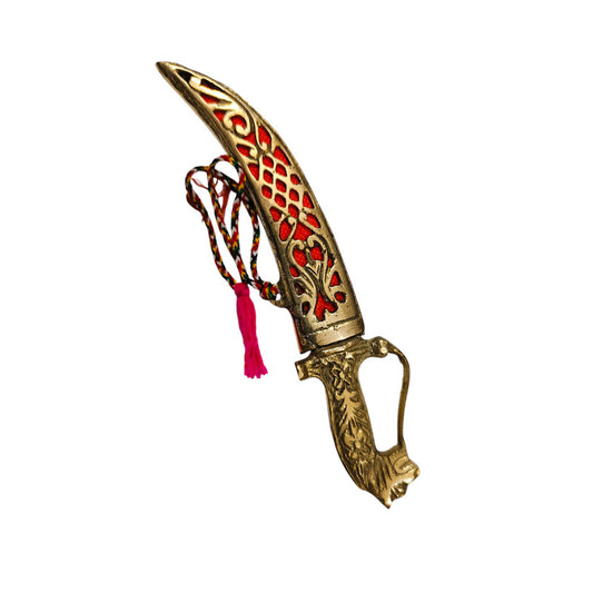 Brass Dagger Decorative Showpiece Royal Collection Katar (3494)