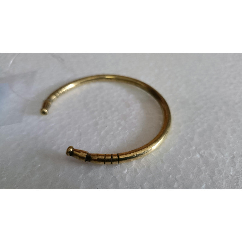 Gold Plated Brass Bangle Cuff Kada for Men (3586)