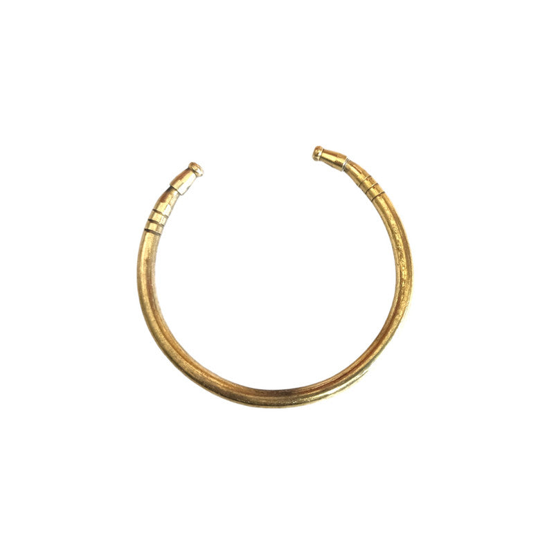 Gold Plated Brass Bangle Cuff Kada for Men (3586)