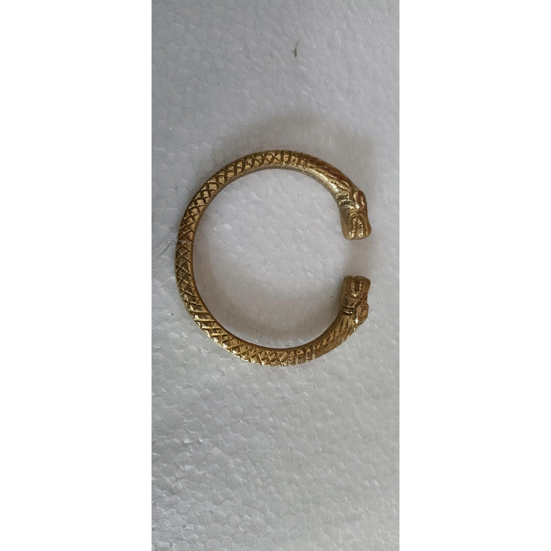 Traditional Brass Gold Plated Kada Cuff for Men (3589)