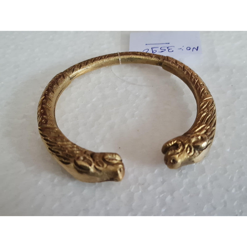 Gold Plated Brass Bangle Cuff Kada for Men (3590)