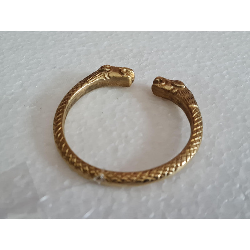 Gold Plated Brass Bangle Cuff Kada for Men (3593)