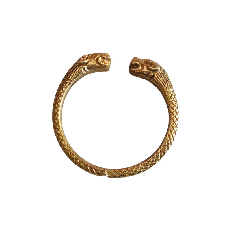 Gold Plated Brass Bangle Cuff Kada for Men (3593)