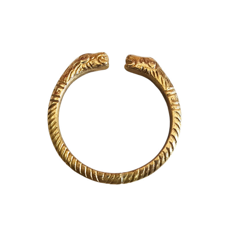 Gold Plated Brass Bangle Cuff Kada for Men (3594)