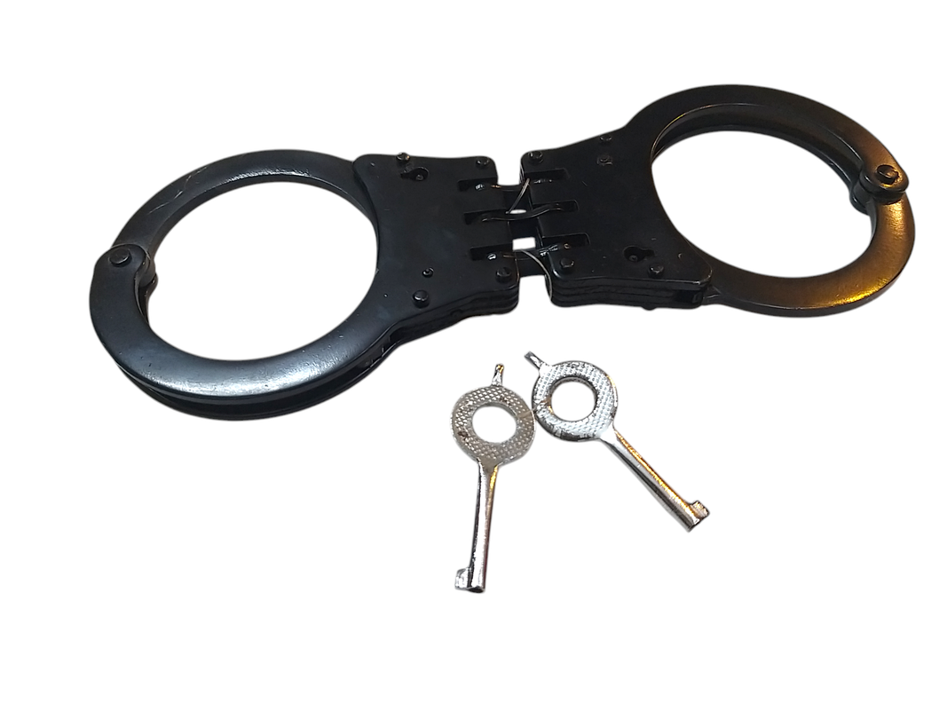 Vintage Style Police Hand Cuff | Handcuff | Jail Cinema Drama With 2 Keys (3610)