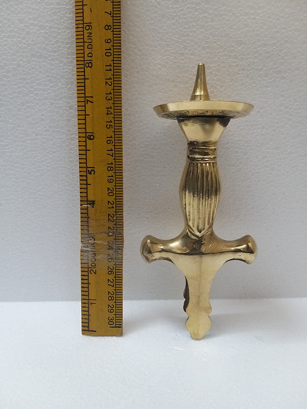 Vintage Style Hand Carved Brass Sword Handle (3619)