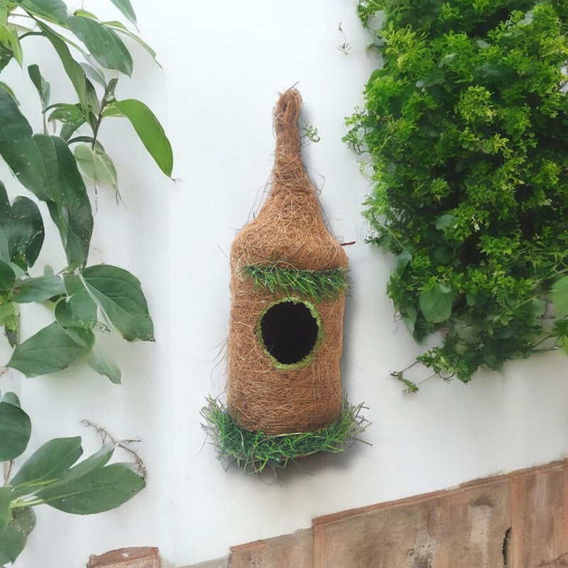 Bird Nest Cage for Balcony Garden Outdoor Hanging sparrow House (3621)