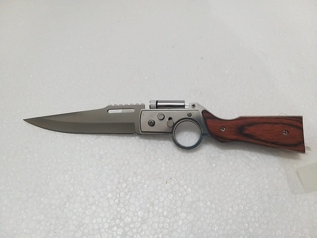 7088 Wooden Foldable Camping Knife (1364)