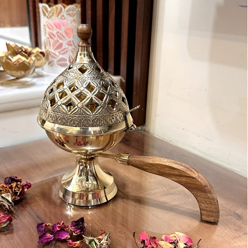 Traditional Divine Dhup Dhoop Dani | Bakhoor Holder | For Home Fragrance and Decor  (1851)