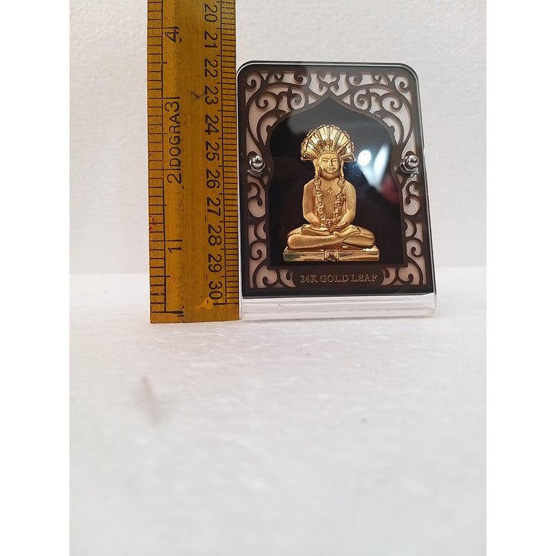 Gold Plated Jain Lord Parsvanatha with Frame | Religious Collection (1892)