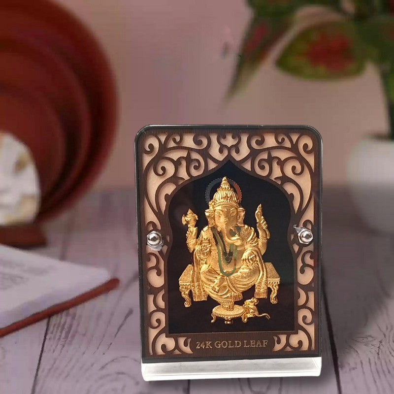 Gold Plated Lord Ganesha with Frame | Religious Collection (1903)