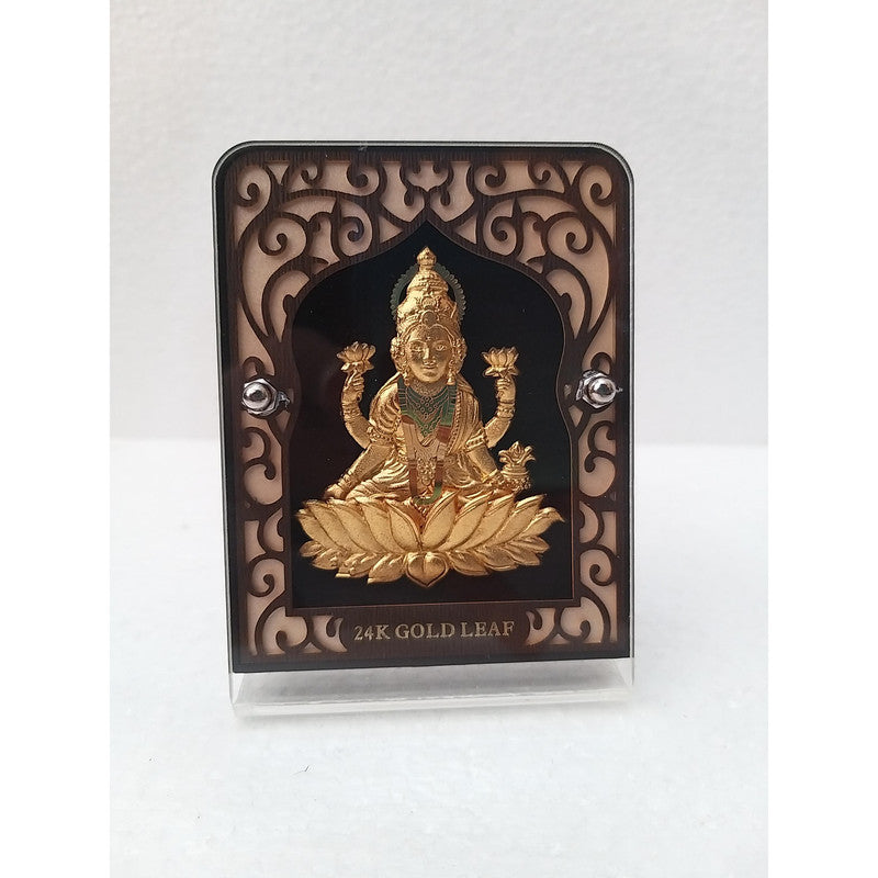 Gold Plated Goddess Ambaji with Frame | Religious Collection (1905)