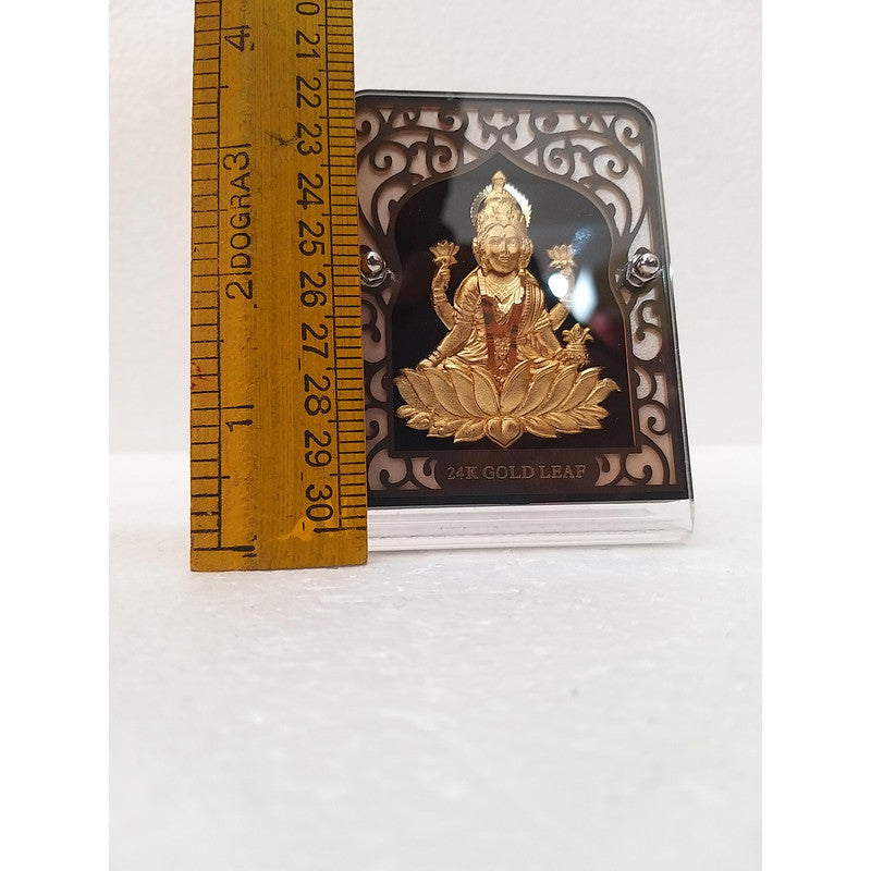 Gold Plated Goddess Ambaji with Frame | Religious Collection (1905)