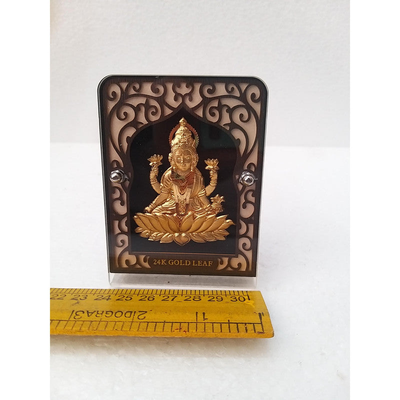 Gold Plated Goddess Ambaji with Frame | Religious Collection (1905)