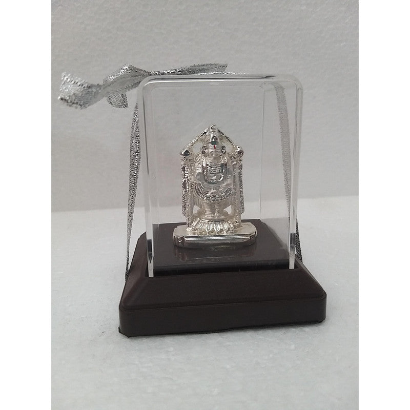 Silver Plated Beautiful BALAJI with Acrylic Base Idol Decorative Showpiece (1945)