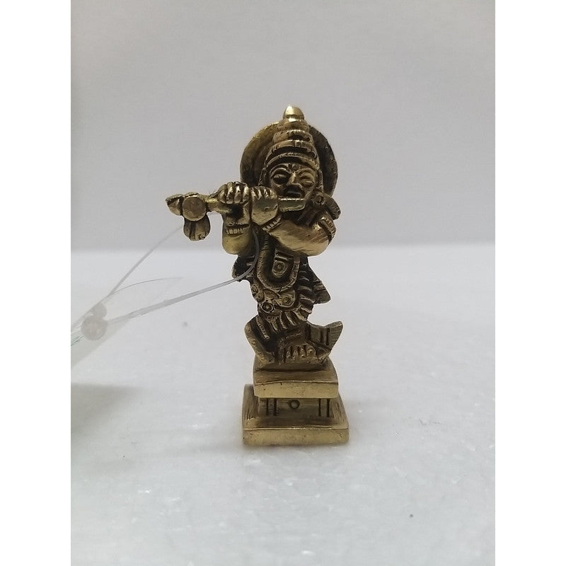 Lord Krishna Statue Figurine | Brass | Worship Pooja| Temple (1986)