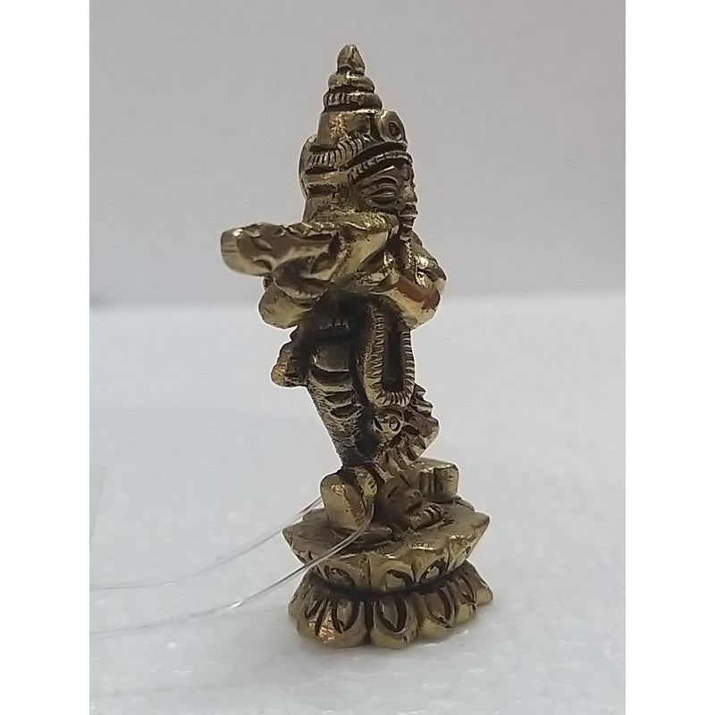 Lord Krishna Statue Figurine | Brass | Worship Pooja| Temple (1989)