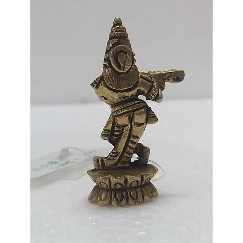 Lord Krishna Statue Figurine | Brass | Worship Pooja| Temple (1989)