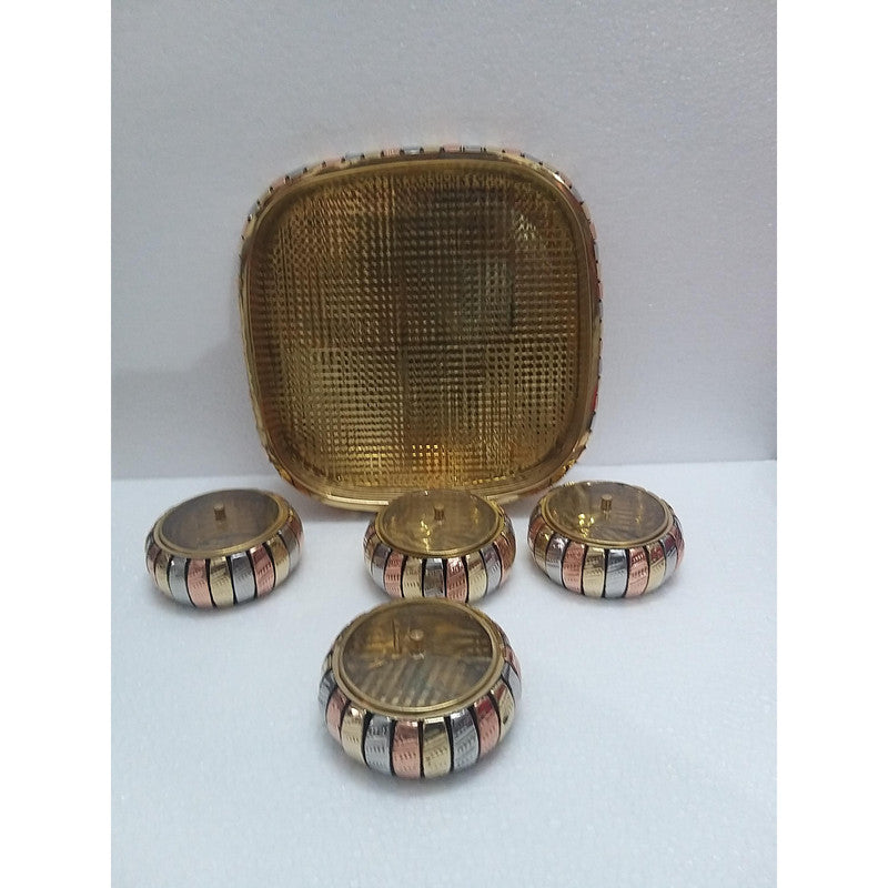 Multipurpose Decorative Box | BRASS | Gift Box | Mukhwas Box | Home Decor (2000)