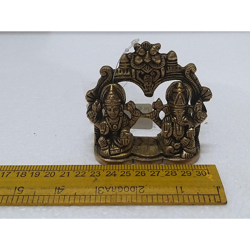 Goddess LAXMI with Lord Ganesha Statue Figurine | Brass | Home Decor (2004)