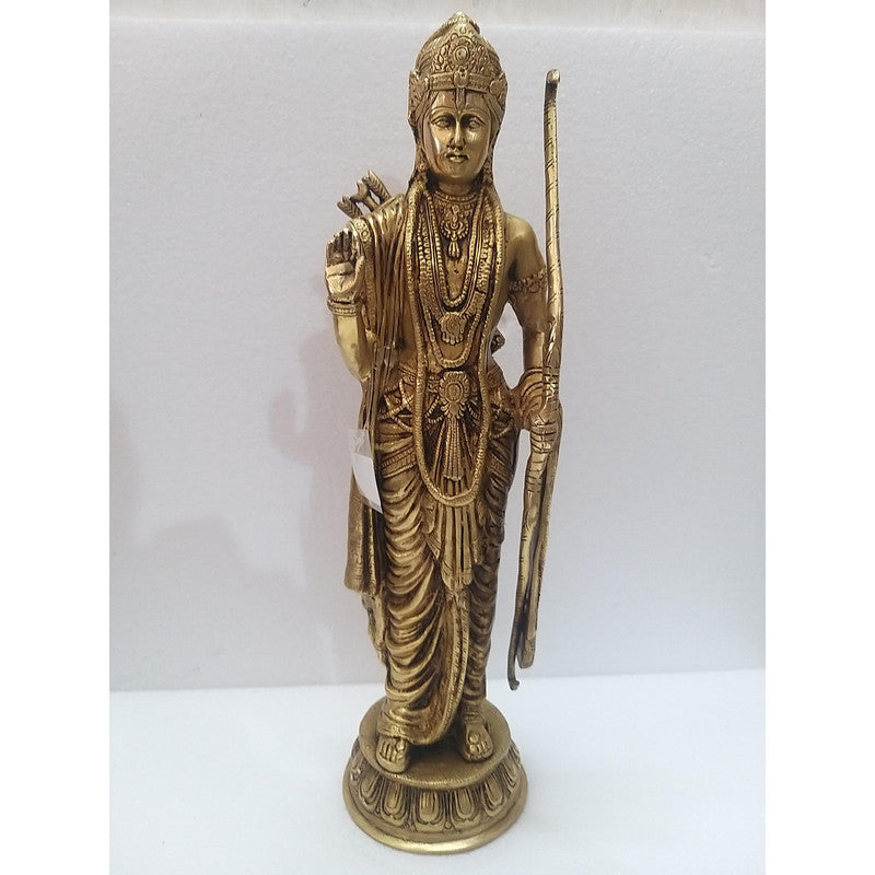 Large Brass Ayodhya Ram Murti Idol Statue | Temple Mandir Home Decor  (2120)