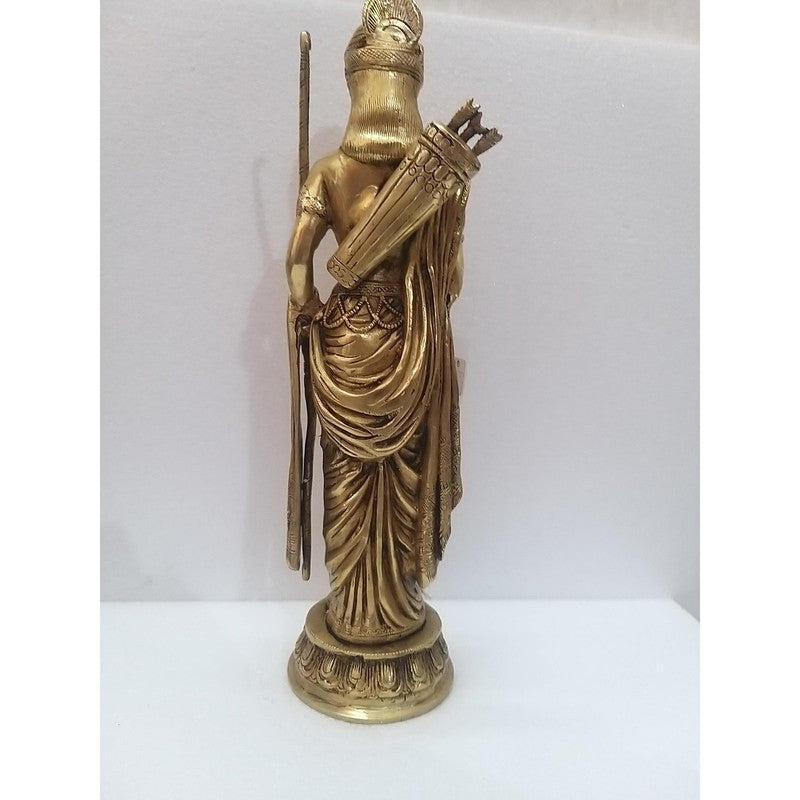 Large Brass Ayodhya Ram Murti Idol Statue | Temple Mandir Home Decor  (2120)