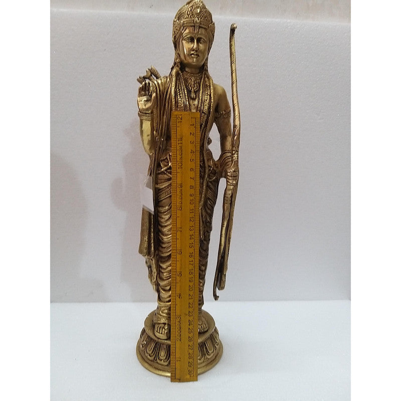 Large Brass Ayodhya Ram Murti Idol Statue | Temple Mandir Home Decor  (2120)